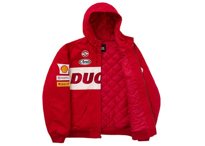 Supreme Ducati Hooded Work Jacket Red