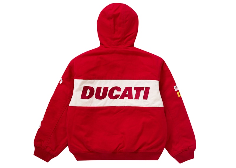 Supreme Ducati Hooded Work Jacket Red