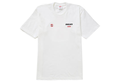 Supreme Ducati Logo Tee White