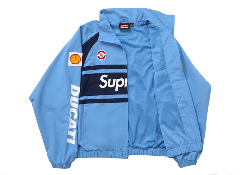 Supreme Ducati Track Jacket Light Blue