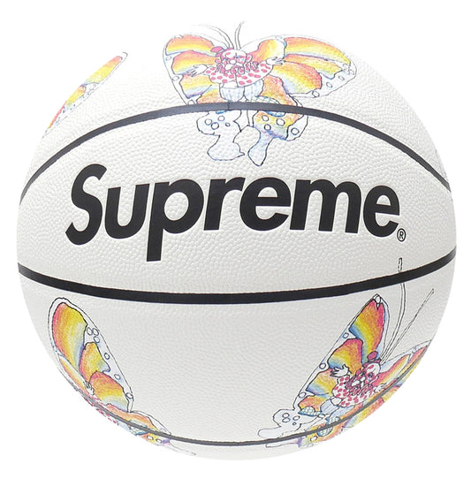 Ballon De Basket Supreme Gonz Butterfly Spalding Blanc 