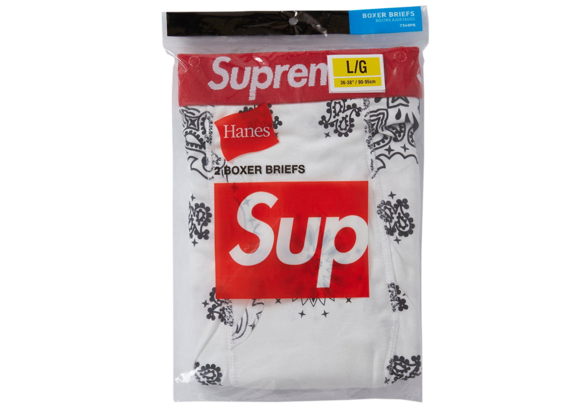 Supreme Hanes Bandana Boxer Briefs (2 Pack) White – Sneaker Store Co