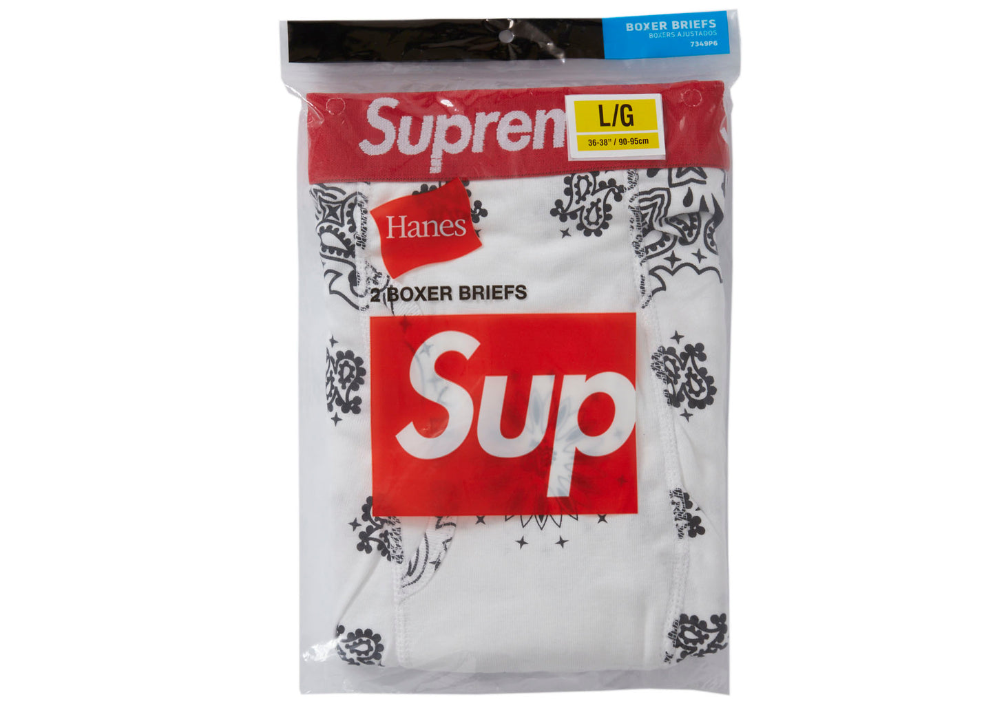 Supreme Hanes Bandana Boxer Briefs White