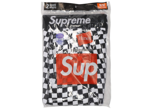 Supreme Hanes Boxer Briefs (2 Pack) Checkered 