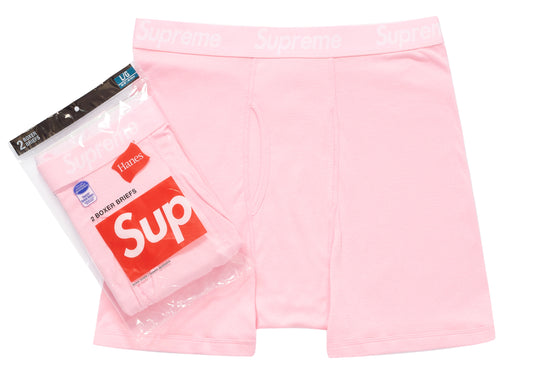 Supreme Hanes Boxer Briefs Pink 