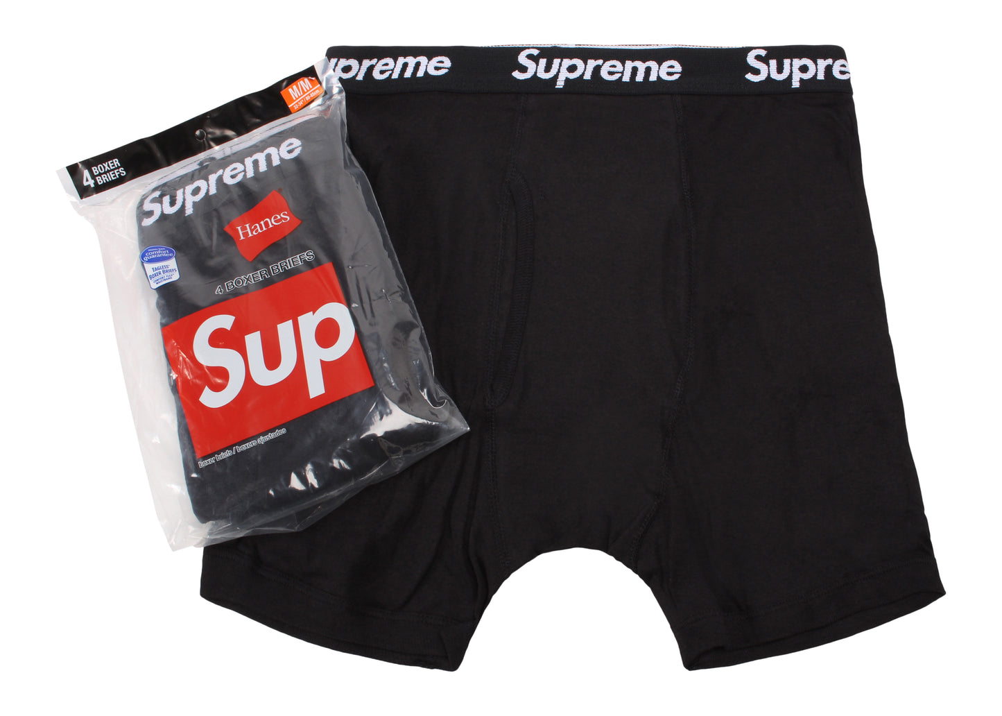 Boxer Supreme Hanes Noir