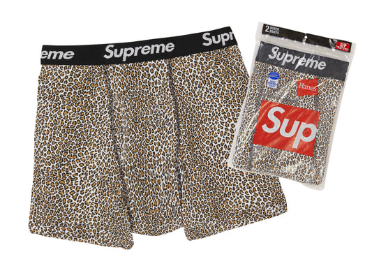 Supreme Hanes Leopard Boxer (Lot de 2) Léopard