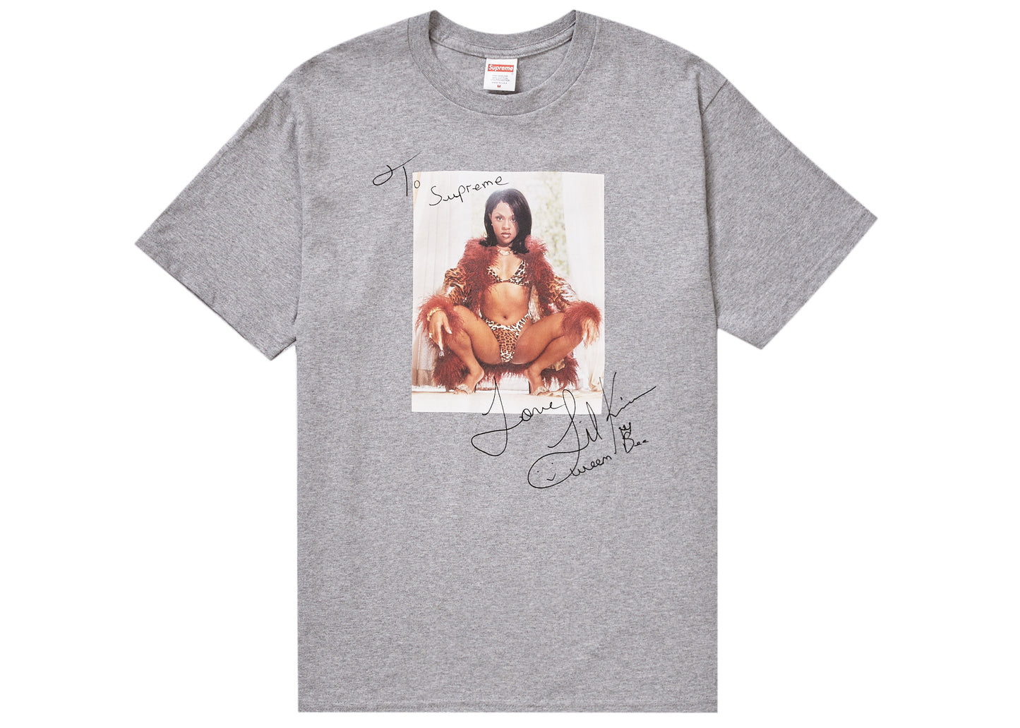 Supreme Lil Kim Tee Heather Grey