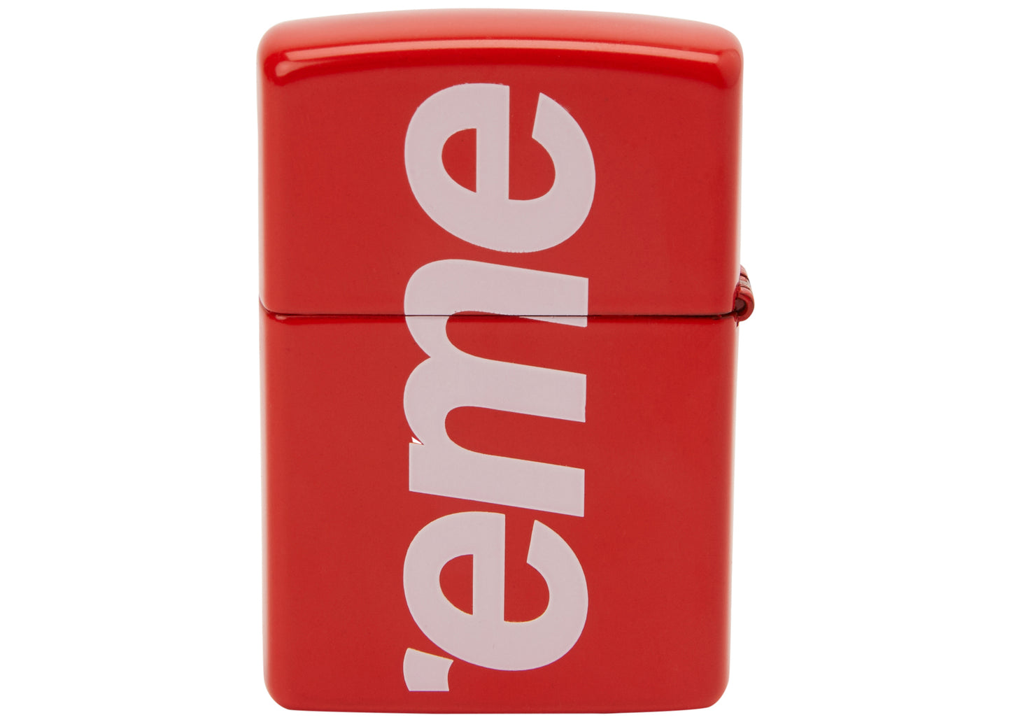 Supreme Logo Zippo Red