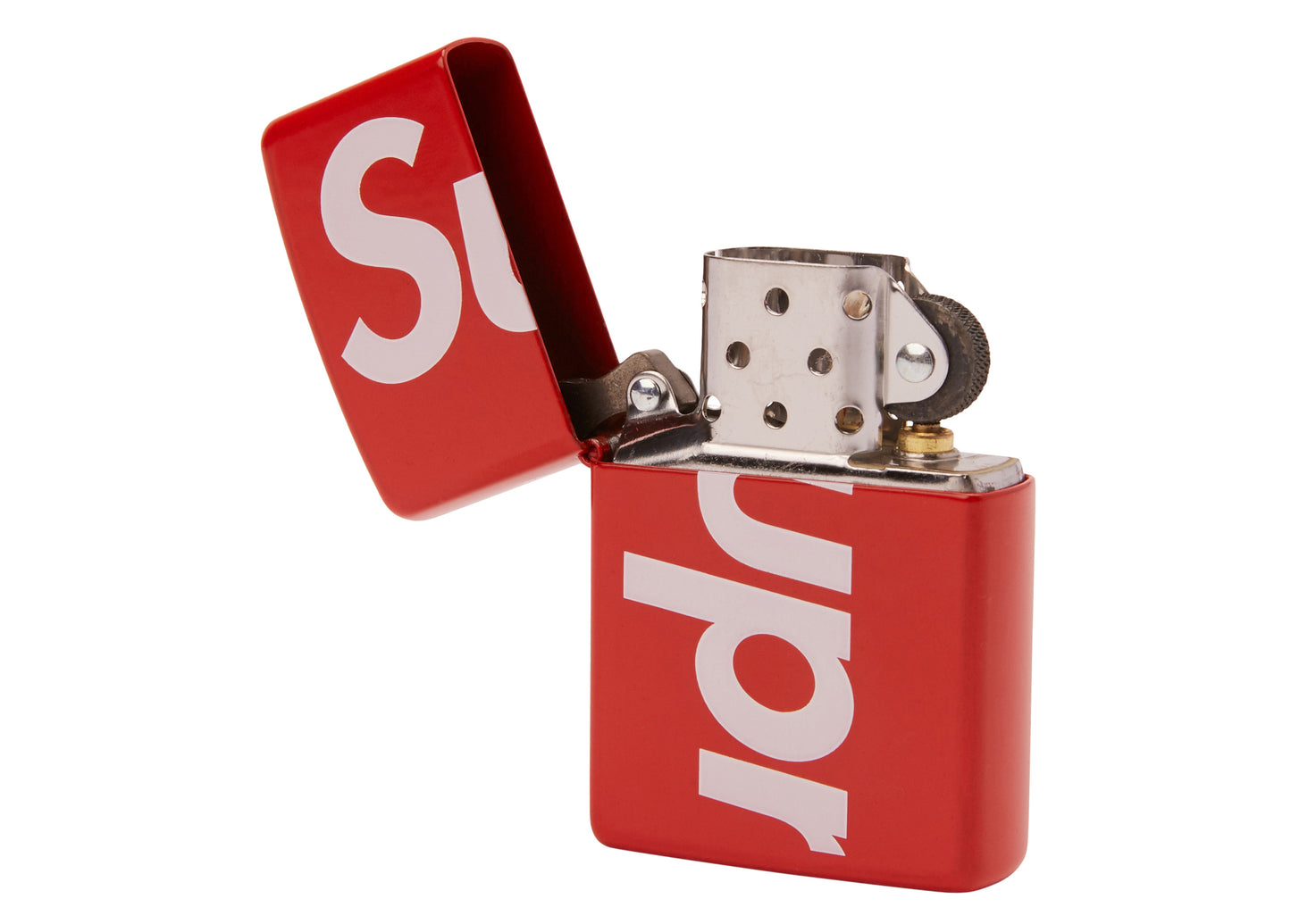 Supreme Logo Zippo Red