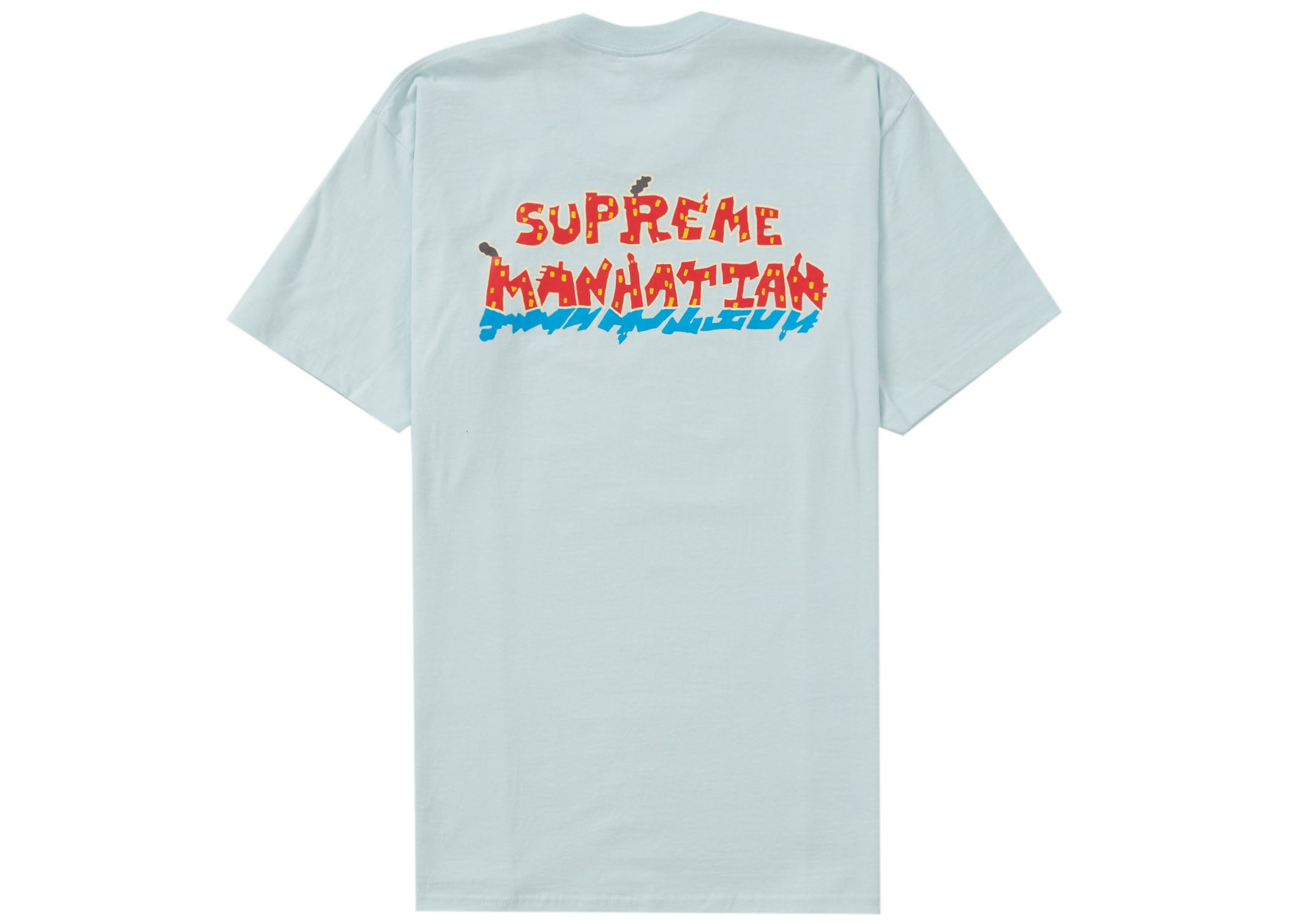 Supreme Manhattan Tee Pale Blue Sneaker Store Co