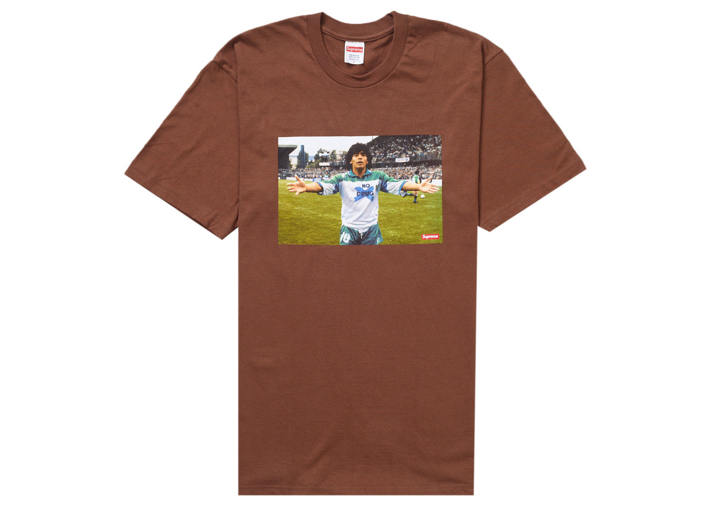 Supreme Maradona Tee Brown