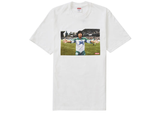 T-shirt Supreme Maradona Blanc