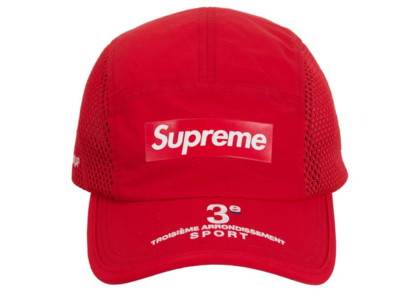 Supreme Mesh Side Panel Camp Cap (SS24) Red