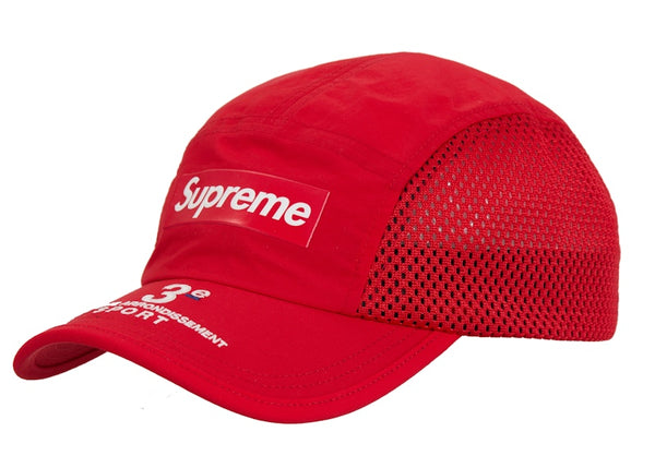 Supreme Mesh Side Panel Camp Cap (SS24) Red