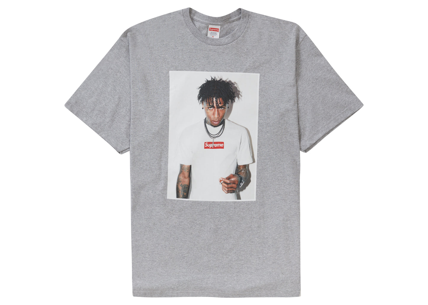 Supreme NBA Youngboy Tee Heather Gray