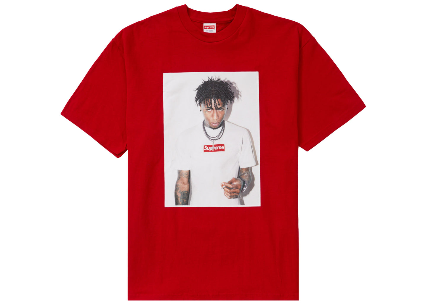 T-shirt Supreme NBA Youngboy Rouge