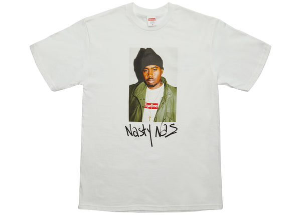 Supreme Nas Tee White
