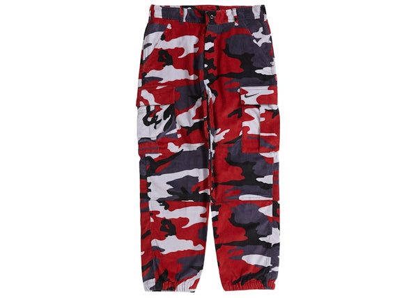 Pantalon cargo Supreme Nike Arc en velours côtelé camouflage rouge 