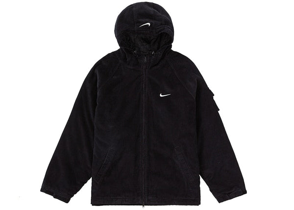 Supreme Nike Arc Cordjacke mit Kapuze in Schwarz