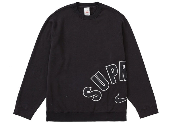 Supreme Nike Arc Rundhalspullover Schwarz 