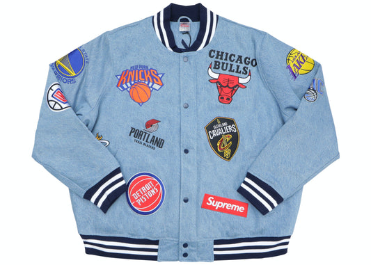 Veste d'échauffement Supreme Nike/NBA Teams Denim