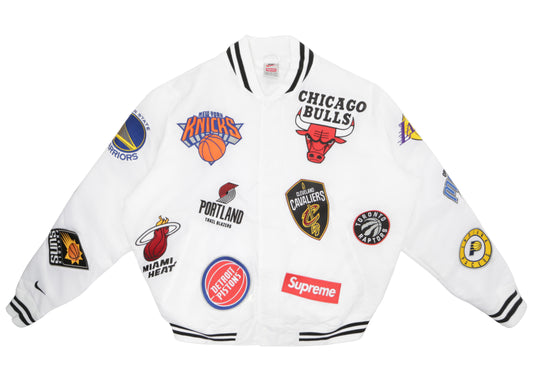 Veste d'échauffement Supreme Nike/NBA Teams Blanc