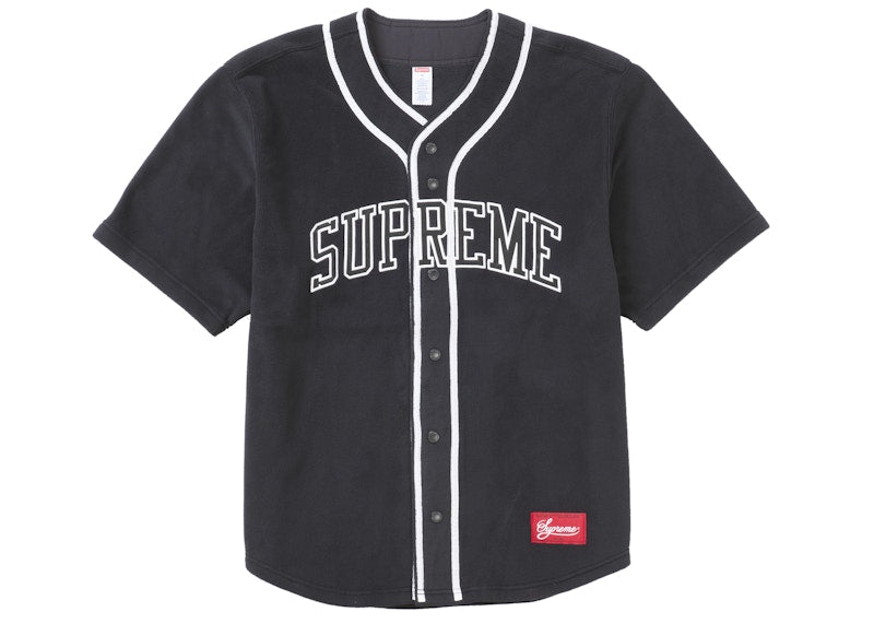 Supreme Polartec Baseball Jersey Black