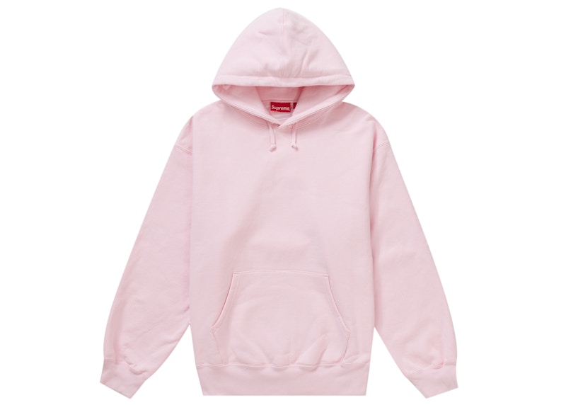 Supreme Satin Appliqué Hooded Sweatshirt (FW23) Light Pink