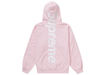 Supreme Satin Appliqué Hooded Sweatshirt (FW23) Light Pink