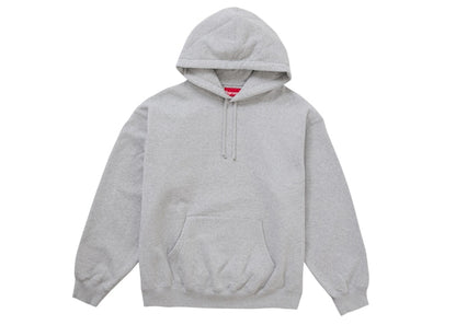 Supreme Satin Applique Hooded Sweatshirt (FW24) Heather Grey