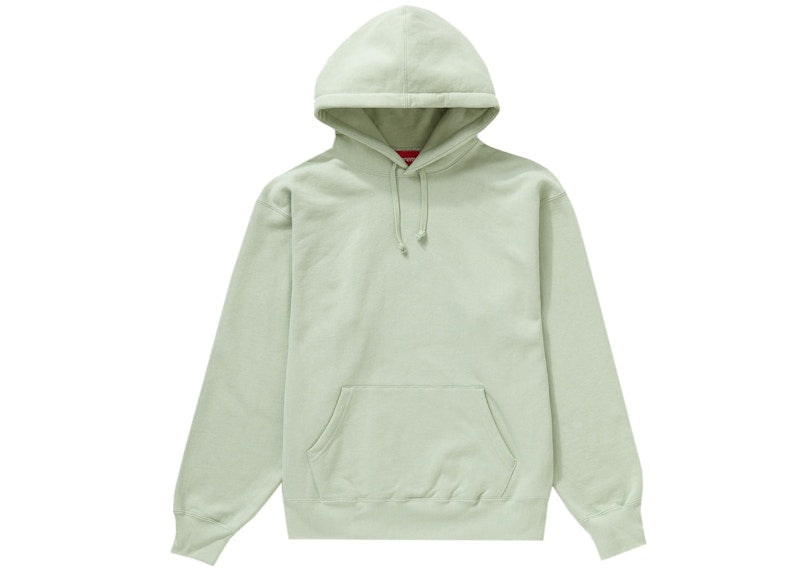 Supreme Satin Appliqué Hooded Sweatshirt Mint