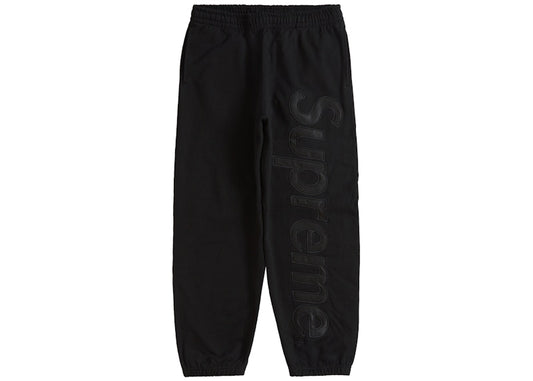 Supreme Satin Appliqué Sweatpant (FW23) Black