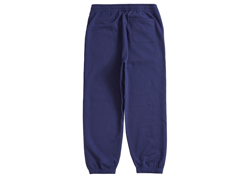 Supreme Satin Appliqué Sweatpant (FW23) Washed Navy