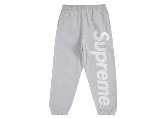 Supreme Satin Applique Sweatpant (FW24) Heather Grey