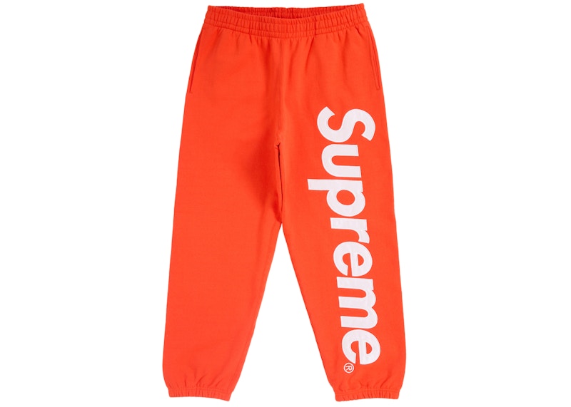 Supreme Satin Applique Sweatpant (FW24) Bright Orange