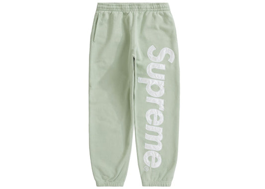 Supreme Satin Appliqué Sweatpant Mint