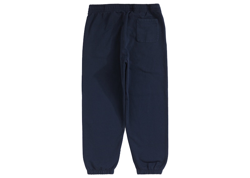 Supreme Satin Appliqué Sweatpant Navy