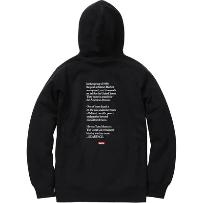 Supreme Scarface Friend Hooded Sweatshirt Black