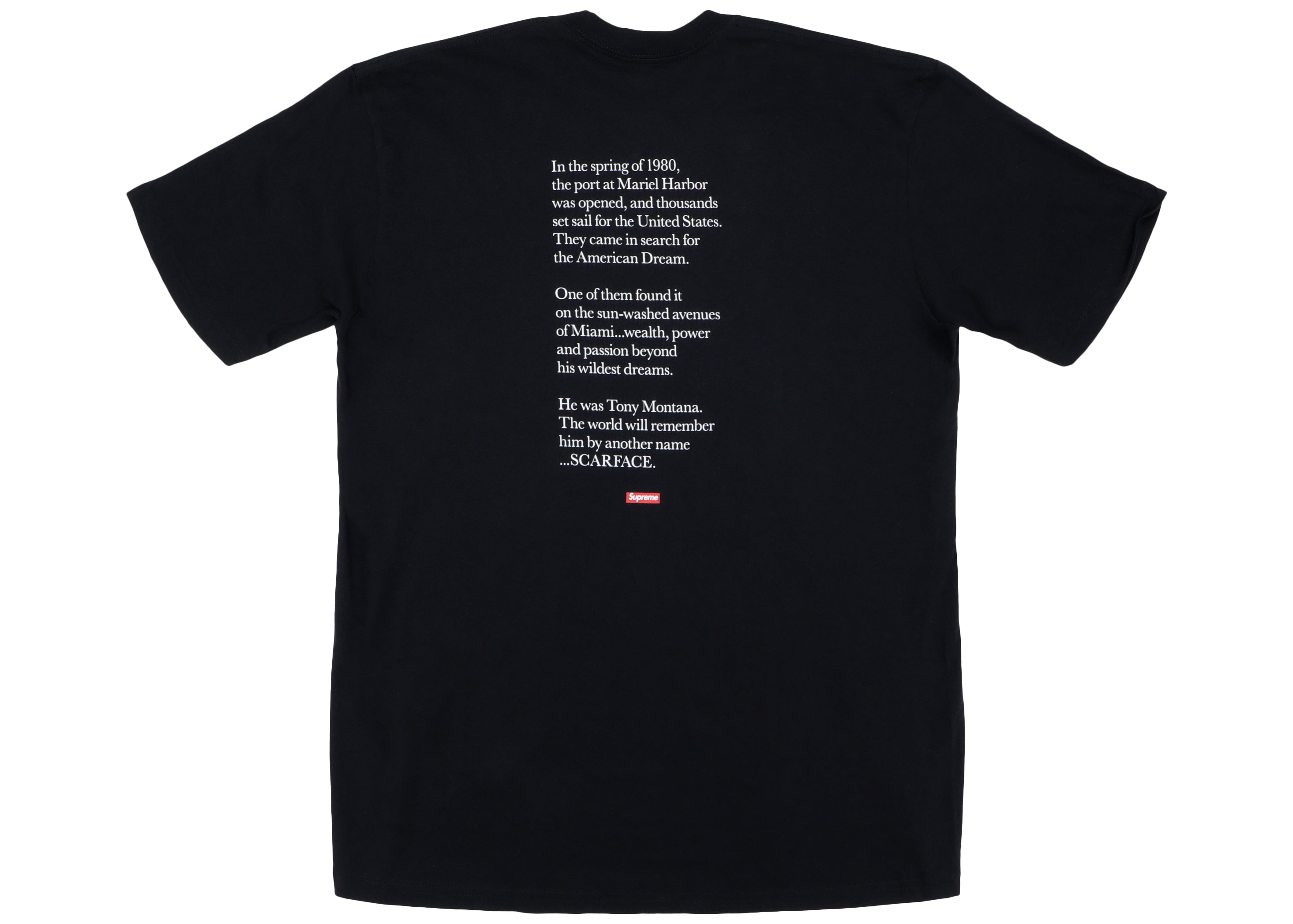 Supreme Scarface Friend Tee Black Sneaker Store Co