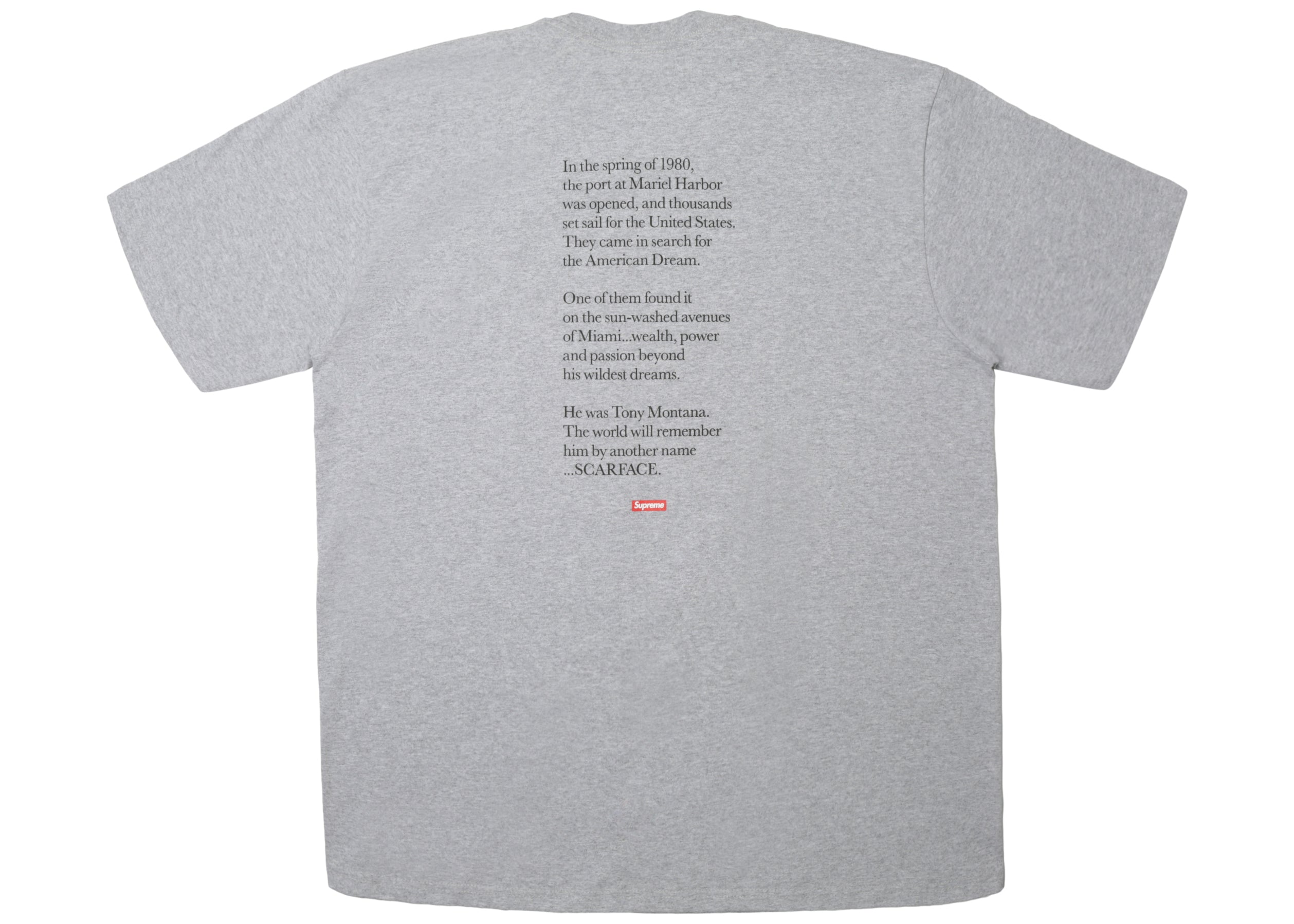 Supreme Scarface hotsell Shower Tee