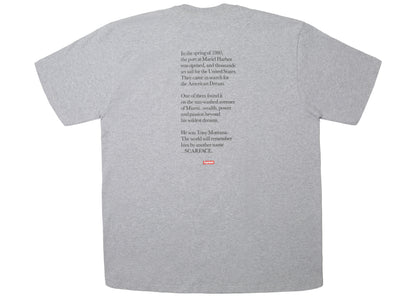 Supreme Scarface Shower Tee Heather Grey