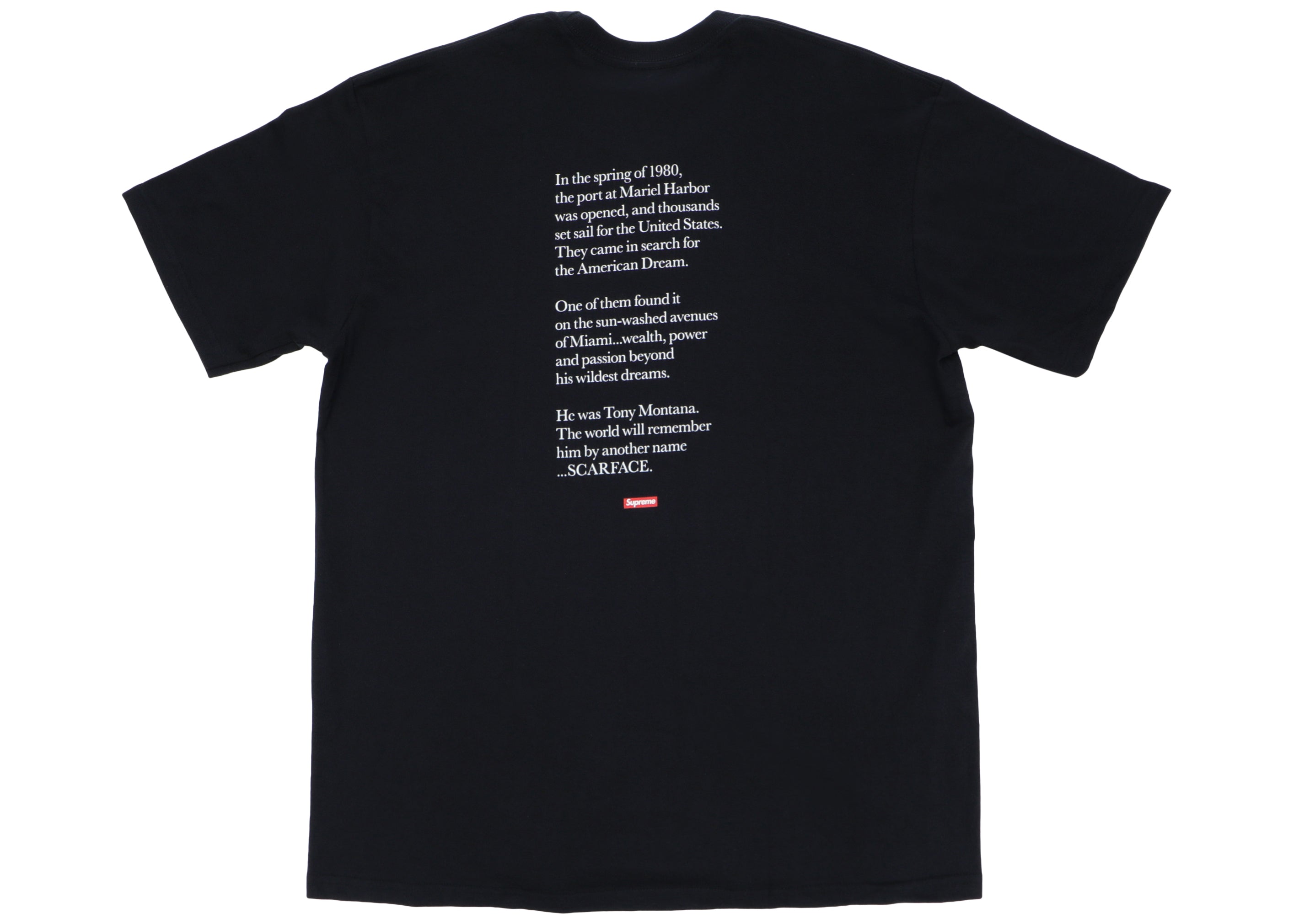 Supreme Scarface Split Tee Black