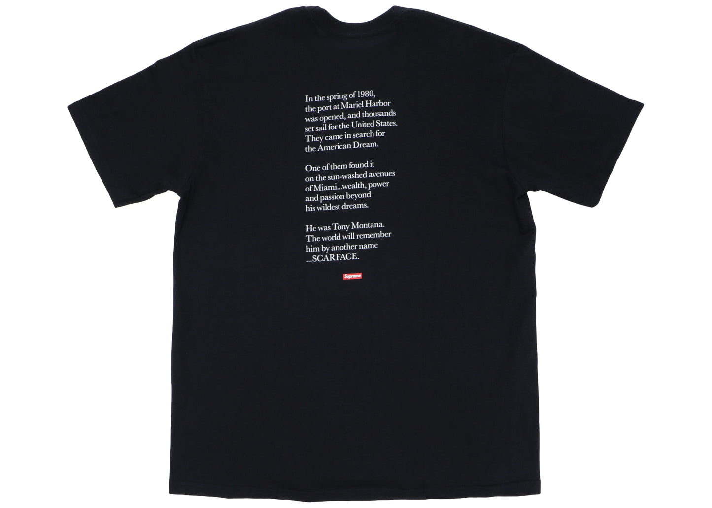 Supreme Scarface Split Tee Black