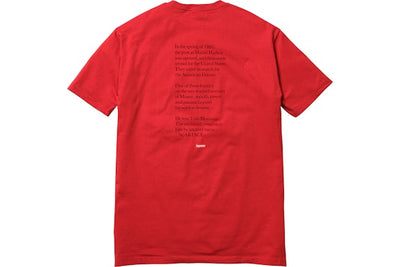 Supreme Scarface Split Tee Red – SNEAKER STORE CO