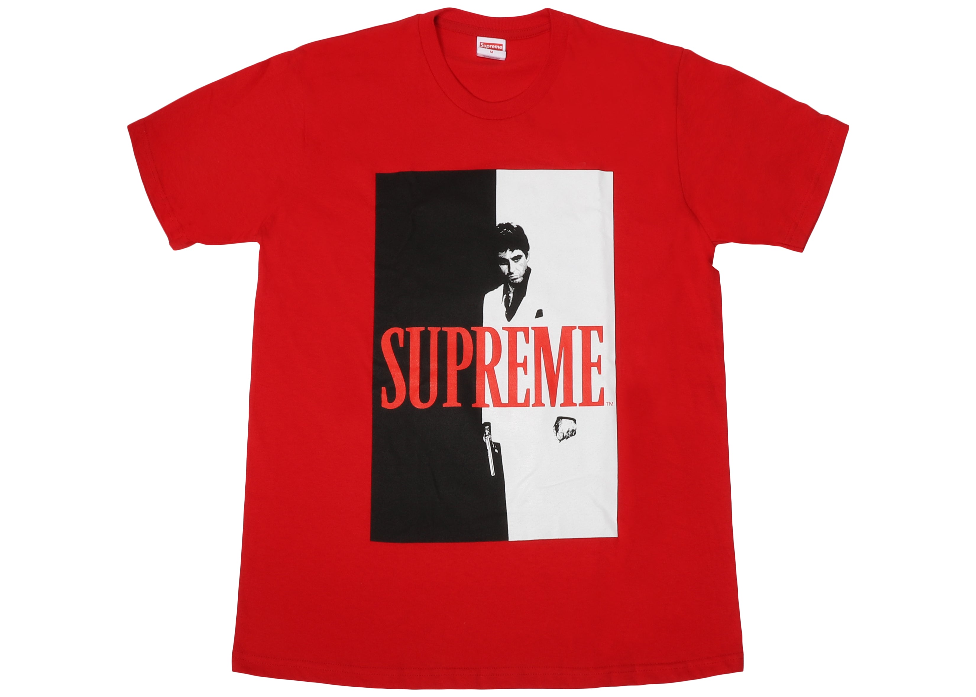 Supreme Scarface Split Tee Red – Sneaker Store Co