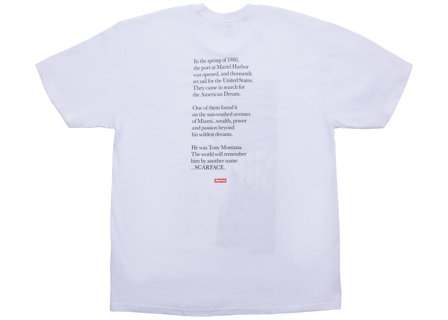 T-shirt fendu Supreme Scarface Blanc 