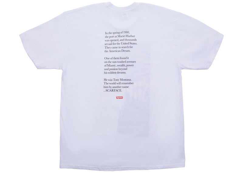 Supreme Scarface Split Tee White
