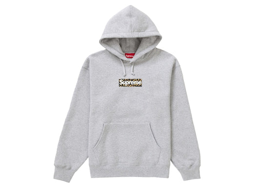 Supreme Shanghai Box Logo Hoodie Heather Grey