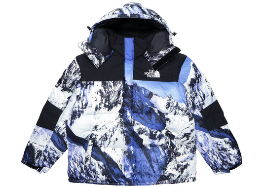 Veste Supreme The North Face Mountain Baltoro Bleu/Blanc